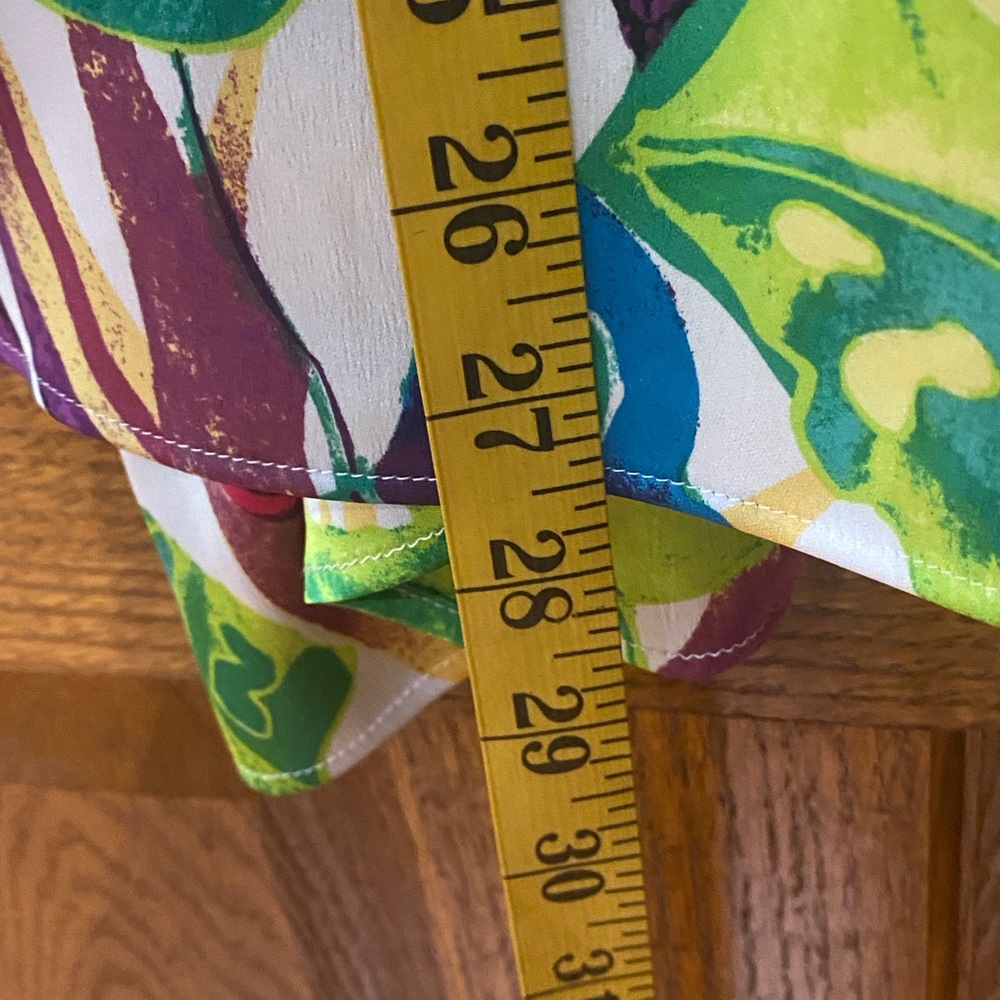 Chicos Colorful Jungle Tie-Front Tank Chicos size 0 - Picture 4 of 9
